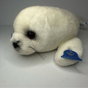 VTG Sea World White Seal Sea Lion Plush Stuffed Marine Animal 14” ThemePark Gift